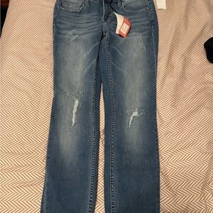 Vigoss Women's Light Blue Straight Leg Jeans